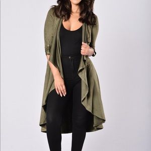Fashion Nova Olive “Out of the Wild” Suede Jacket